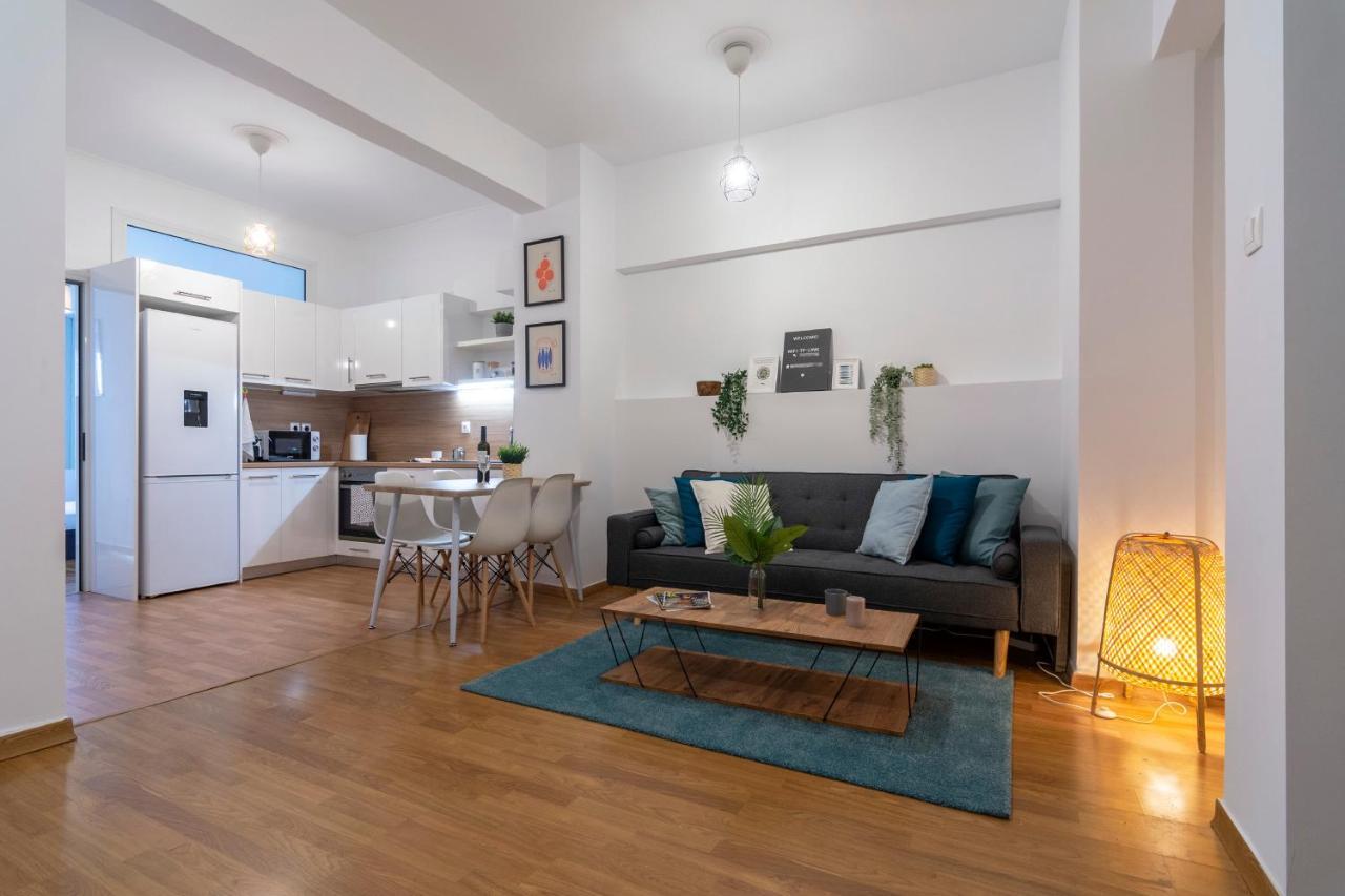 Modern 2Bd Apt In Athens , 3-Min Metro Экстерьер фото